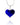 Bristol blue glass hear necklace