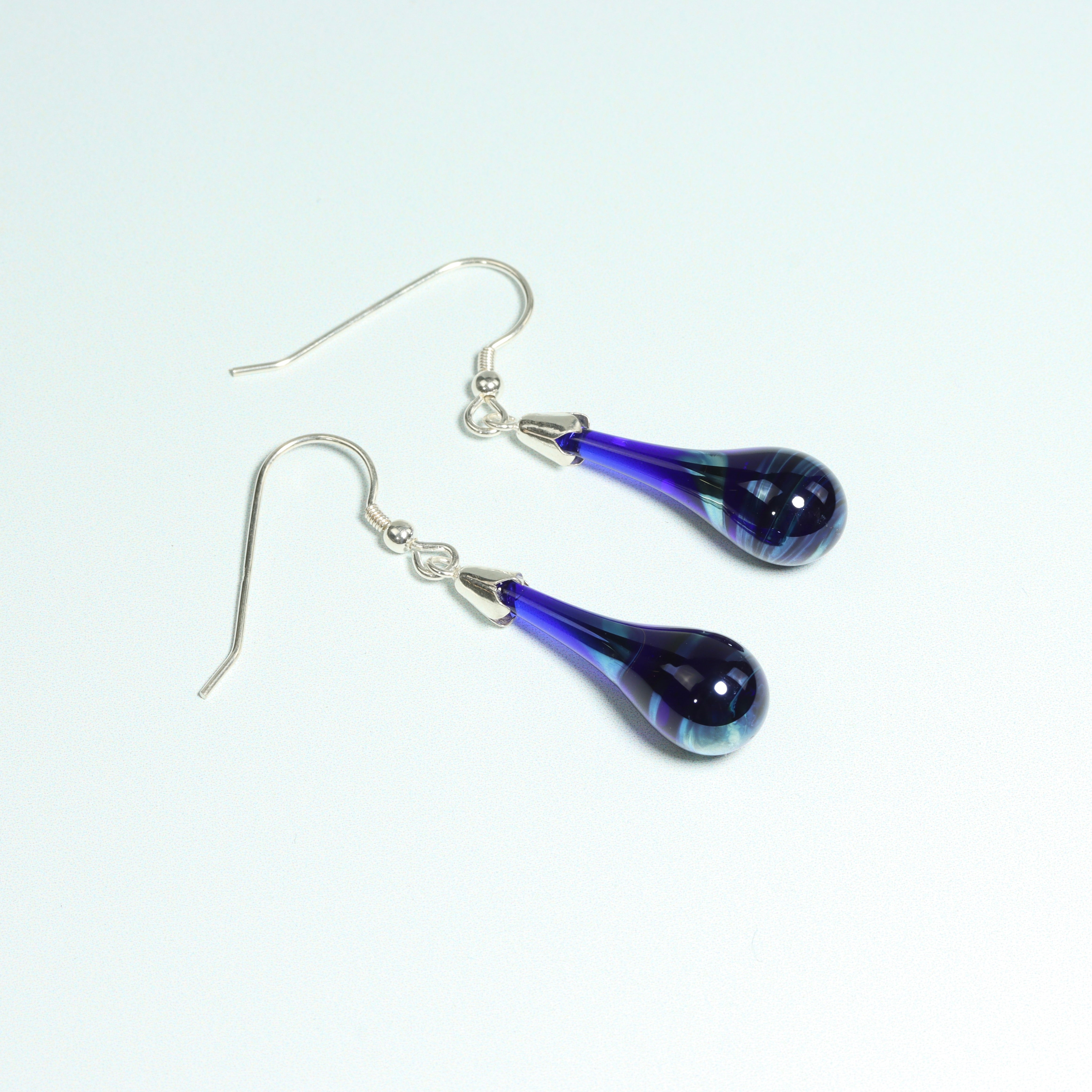 Buy beautiful handmade glass earrings at Original Bristol Blue Glass