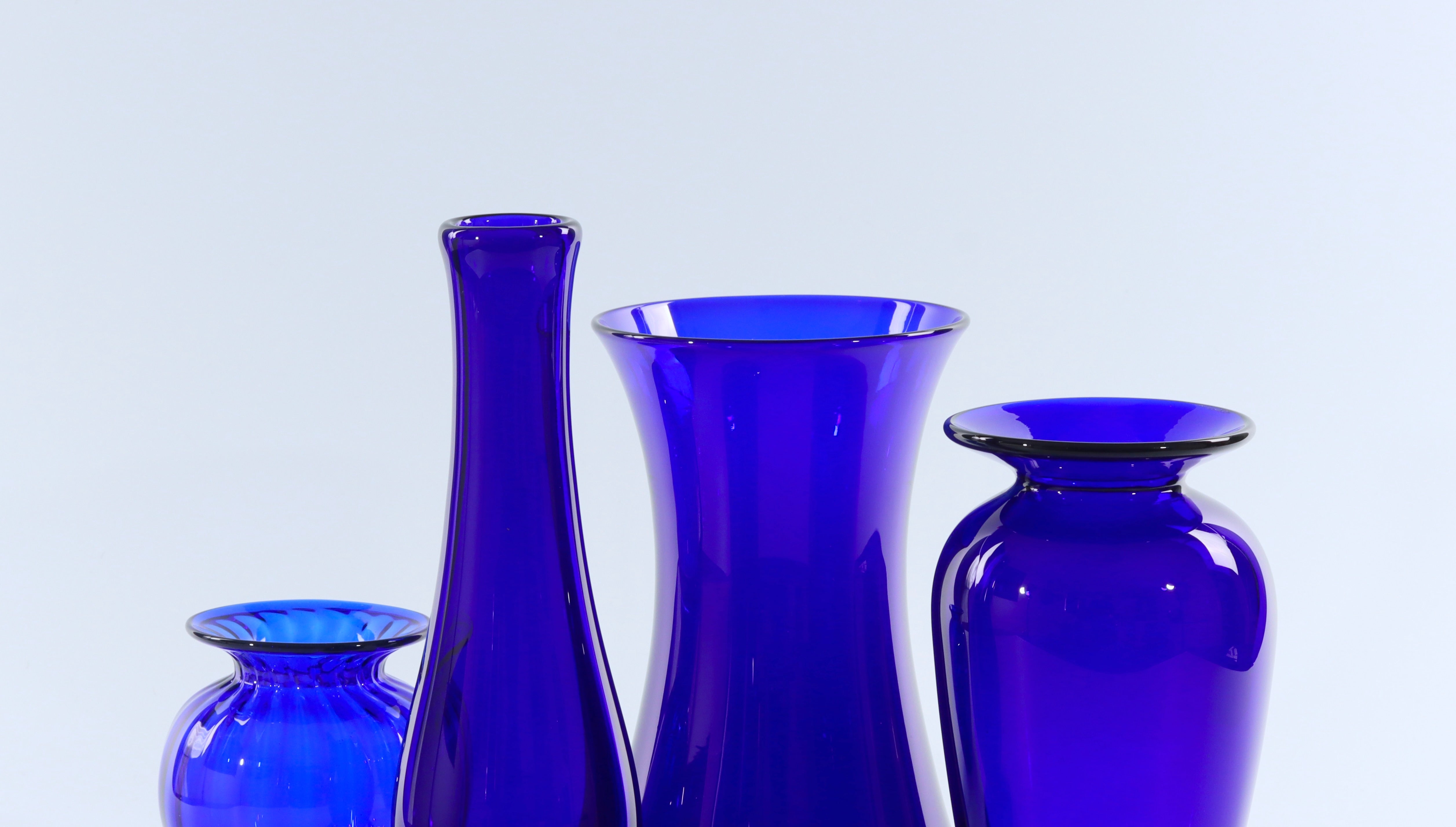 View any buy from our range of stunning blue glass vases at The Original Bristol Blue Glass