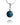Buy teal glass necklaces handmade by Original Bristol Blue Glass