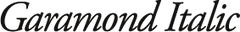 Garamond Italic
