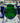 Bristol Green Glass Small Round Optic Vase