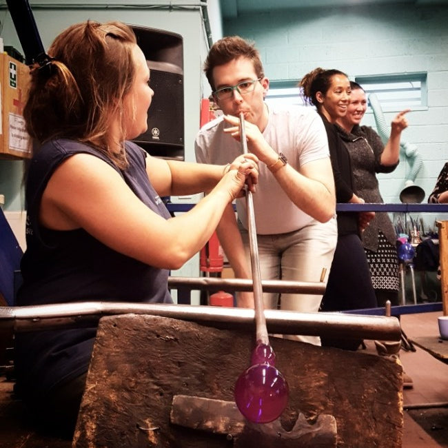 4 hour glassmaking experience at Bristol Blue Glass