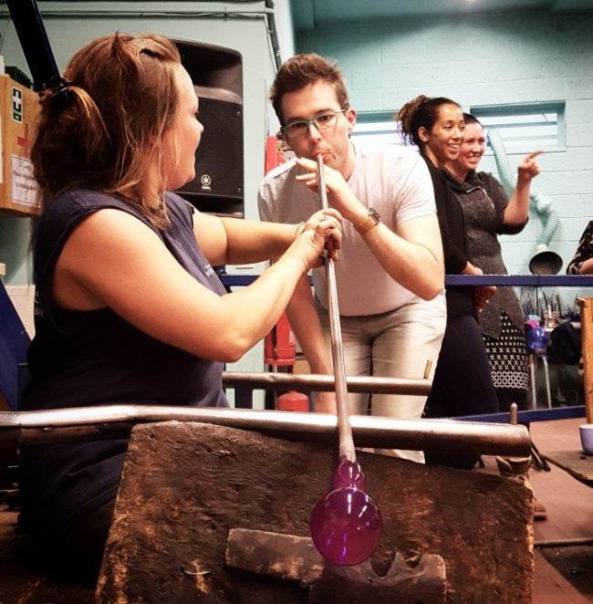 4 hour glassmaking experience at Bristol Blue Glass