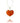 Amber Glass Heart Pendant Necklace