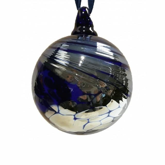 Blue Glass "Aurora" Bauble