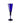 Blue Glass Champagne Flute