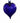 Bristol Blue Glass Heart Bauble