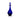 Amphora Blue Glass Perfume Bottle