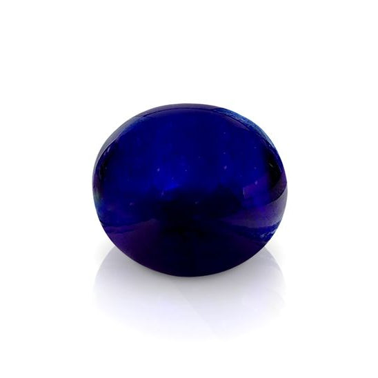 Bristol Blue Glass Round Paperweight