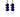 Cobalt Blue Glass Short Hook Three Tier Cluster Bead Earrings