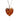 Cremation Memorial Heart Pendant - Amber