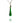 Green Glass Drop Pendant Necklace