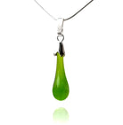 Lime Green Drop Pendant Necklace