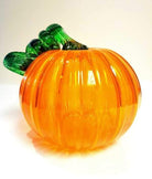 Medium glass pumpkin made by Original Bristol Blue Glass