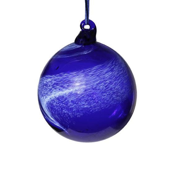 Winter Wonderland Blue Glass Bauble