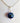 "Aurora" Blue Sphere Pendant Necklace