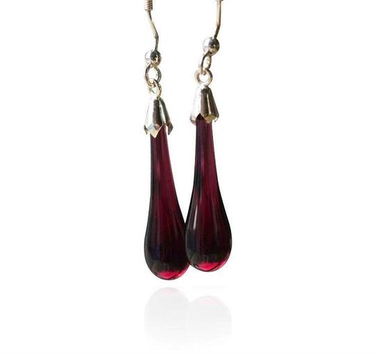 Buy amethyst glass earrings at Original Bristol Blue Glass