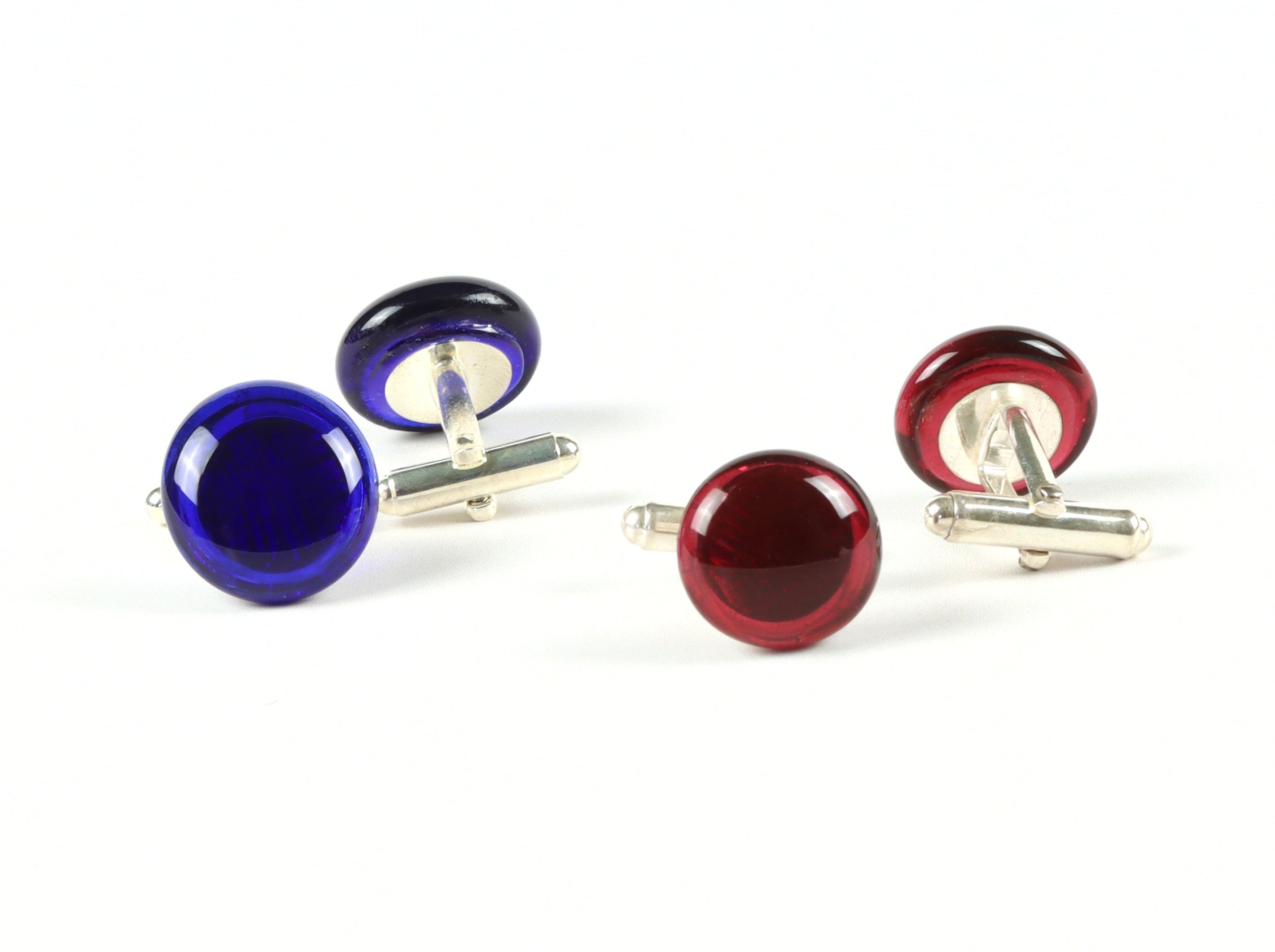 Handmade cufflinks to buy at Original Bristol Blue Glass