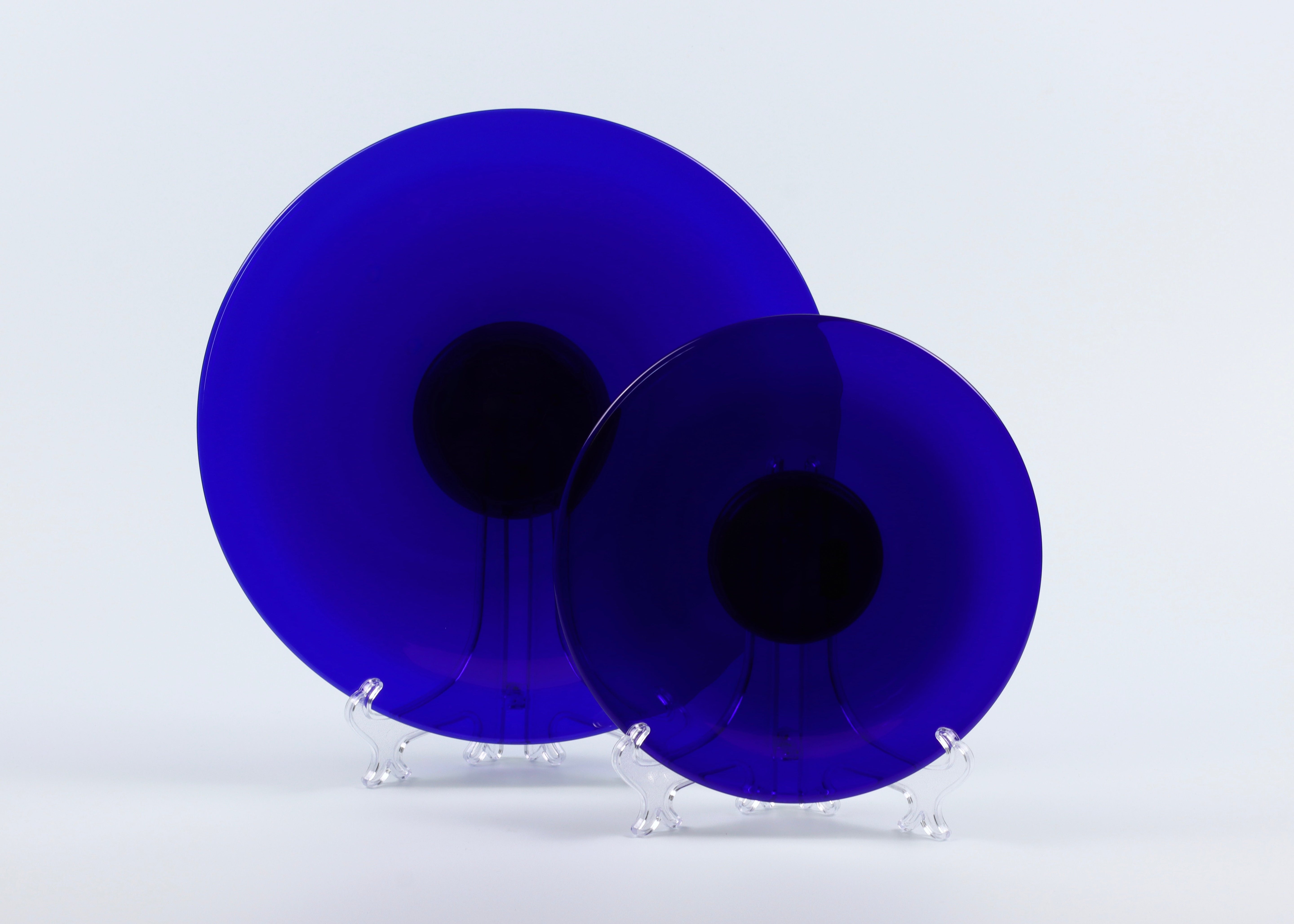 Buy blue glass plates at Original Bristol Blue Glass