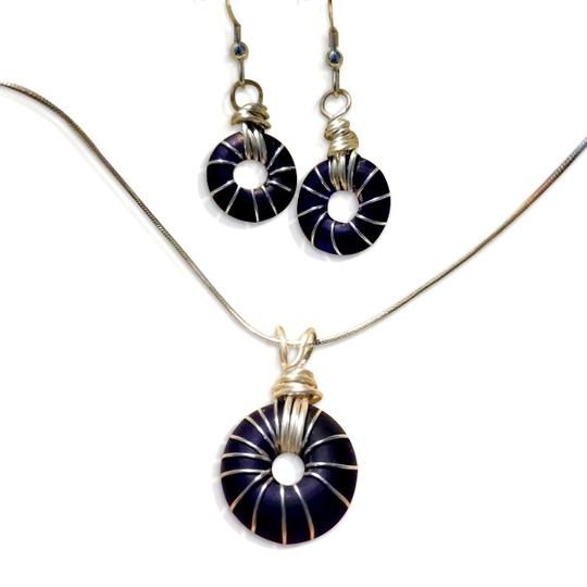 Buy this Spirited Siren glass jewellery and earring set - Handmade by Original Bristol Blue Glass
