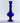 Blown-Footed Blue Glass Decanter