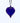 Bristol Blue Glass Heart Bauble