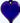 Bristol Blue Glass Heart Bauble