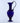 Blown-Footed Blue Glass Jug