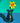 The Dinky Teal Glass Vase and Daffodil Glass Sculpture - Mother's Day Special!