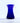 Medium Blue Glass Lily Vase