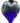 Blue Glass "Aurora" Heart Bauble