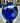 Extra Large Round "Aurora" Blue Glass Vase