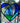 Blue Patchwork Stained Glass Heart