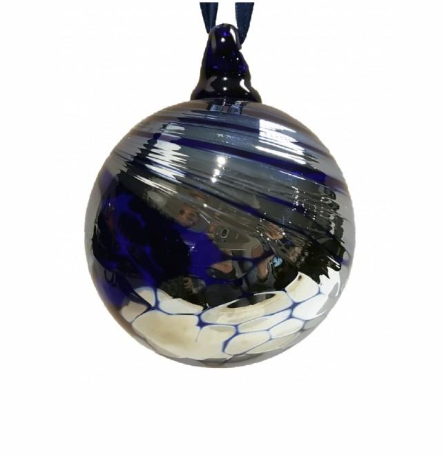 Blue Glass "Aurora" Bauble