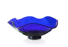 Bristol blue glass fluted dish to buy - approx width 32cm