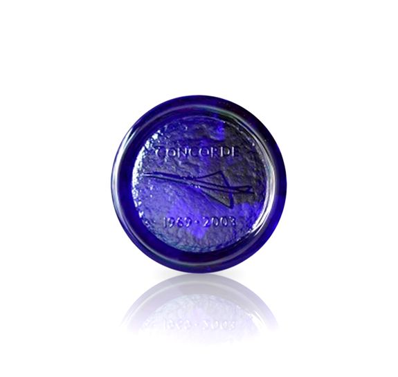 Blue Glass Concorde Coaster