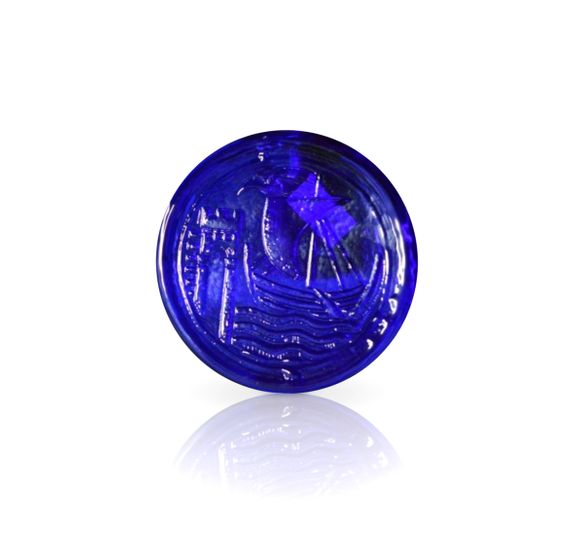 Buy Blue Glass Coasters Handmade by Original Bristol Blue Glass The