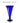 Medium Blue Glass Footed Vase
