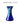 Buy Silver Swirl Blue Glass Lily Vases at BlueGlassWorks
