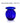 Buy Small Blue Glass Optic Round Vases at BlueGlassWorks