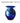Buy Small Silver Swirl Blue Glass Round Vases at BlueGlassWorks