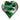Cremation Memorial Hand Held Heart - Emerald Green