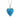 Cremation Memorial Heart Pendant - Aqua Blue