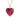 Cremation Memorial Heart Pendant - Ruby Red