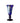 Medium Silver Swirl Blue Glass Footed Vase