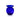 Small Blue Glass Optic Round Vase
