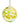 The Faith Collectabauble Bauble in Spotted Green, Amber and Yellow