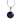 Amethyst Glass Dichroic Pendant Necklace