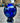 Extra Large Round "Aurora" Blue Glass Vase